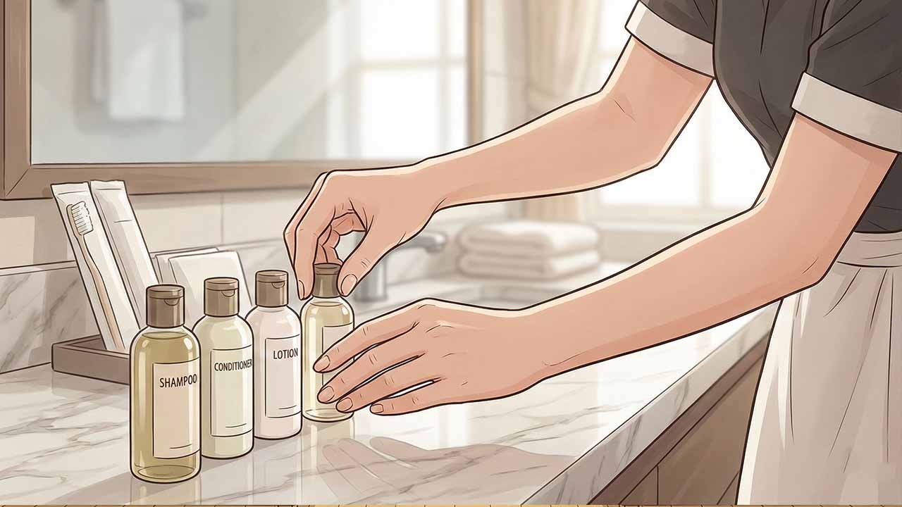 アメニティ並べ